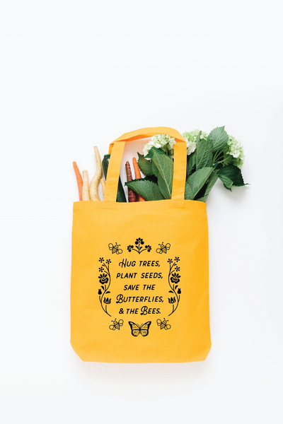 Hug Trees Plant Seeds Tote Bag