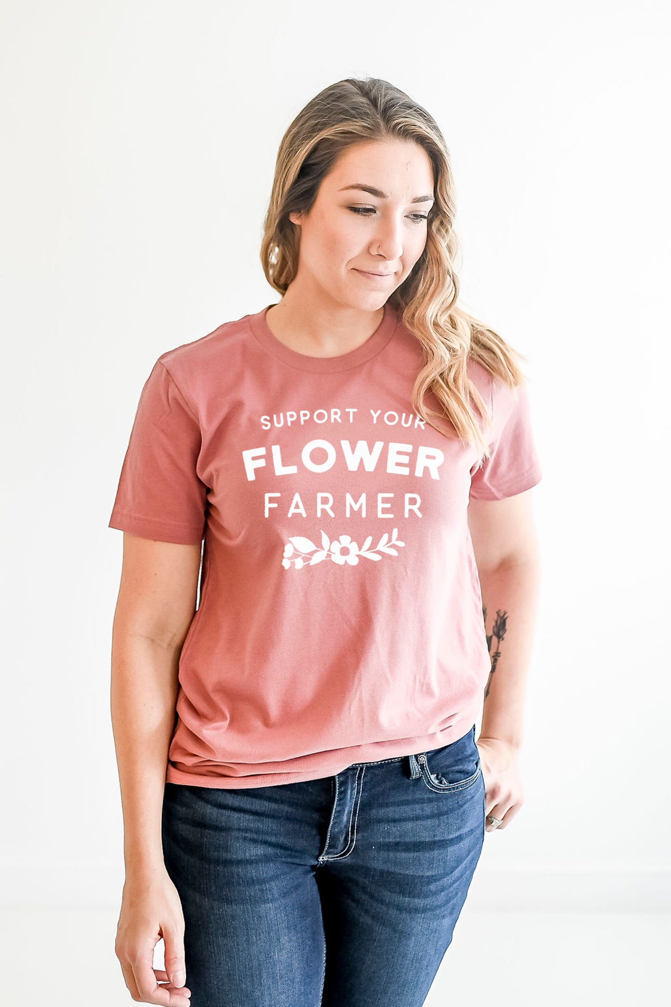 Flower Farmer - Bella and Canvas Unisex t-shirt — PepperHarrow