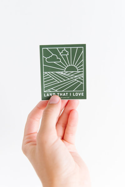 Land That I Love Sticker - Green